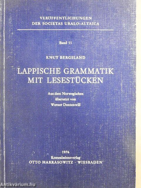 Lappische Grammatik mit Lesestücken