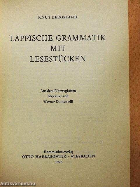 Lappische Grammatik mit Lesestücken