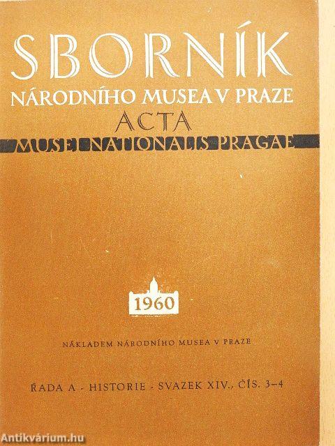 Sborník Národního Musea v Praze 1960