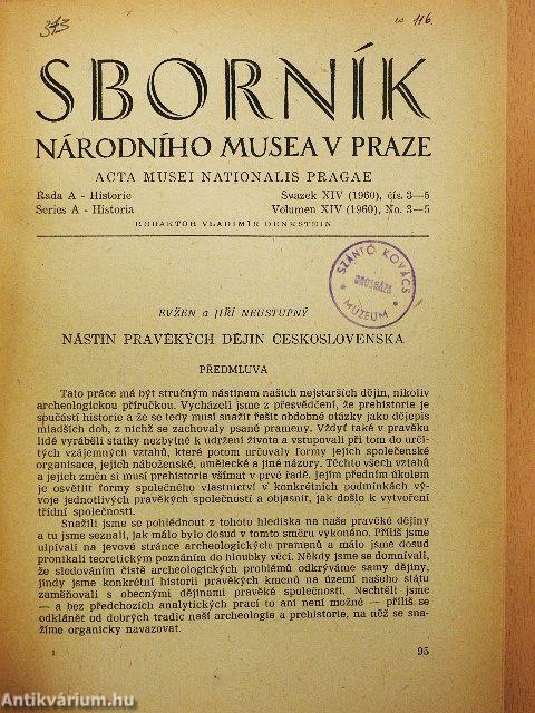 Sborník Národního Musea v Praze 1960