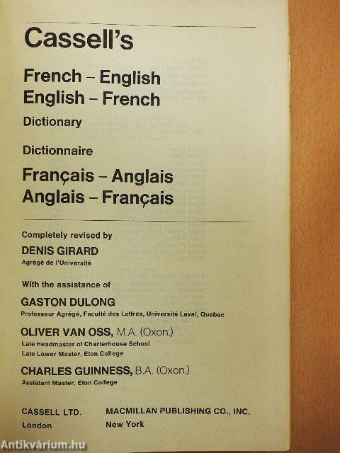 Cassell's French Dictionary