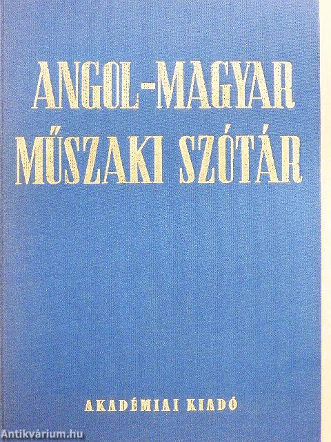 Angol-magyar műszaki szótár