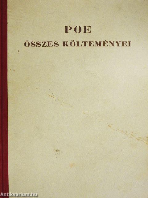 Edgar Allan Poe összes költeményei