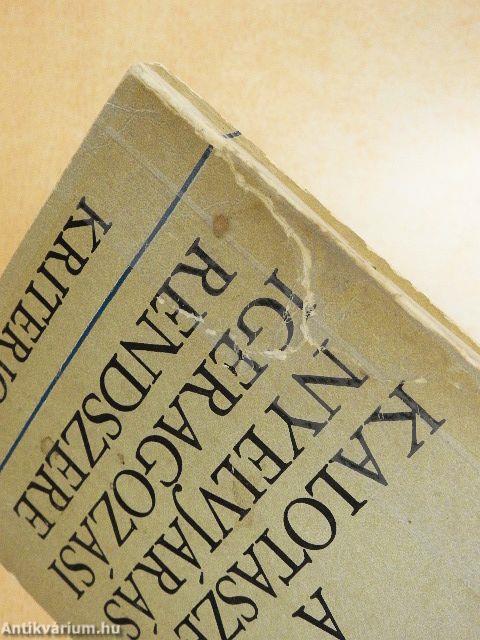 A kalotaszegi nyelvjárás igeragozási rendszere