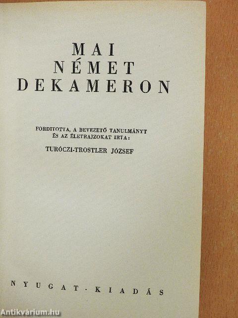 Mai német Dekameron