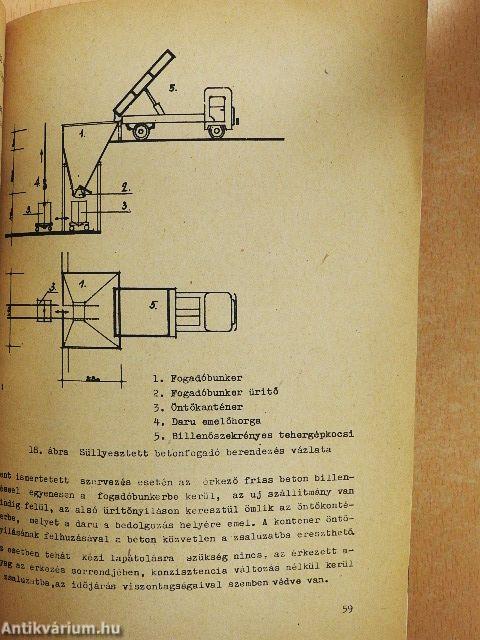 Korszerű betonkeverők munkáinak üzemi szintű szervezése