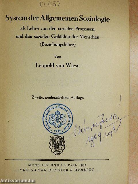 System der Allgemeinen Soziologie