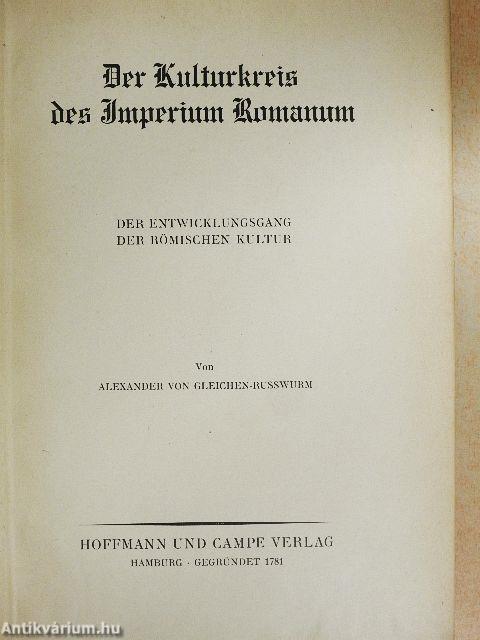 Der Kulturkreis des Imperium Romanum