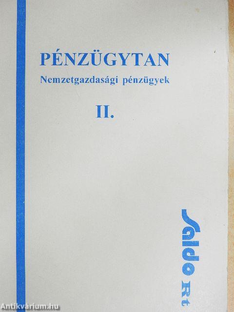 Pénzügytan II.
