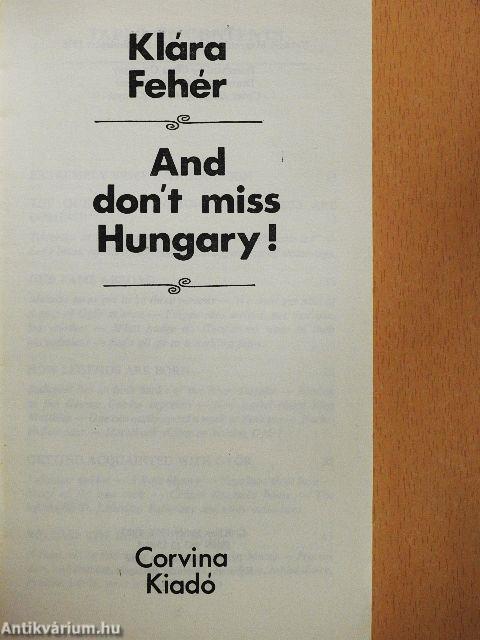 And don't miss Hungary!