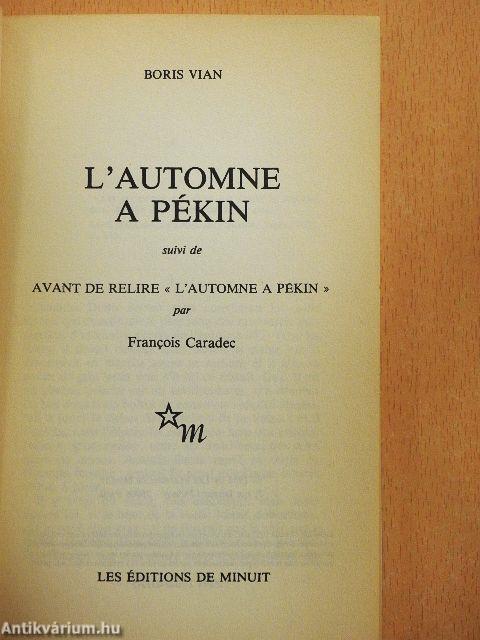 L'automne a Pékin
