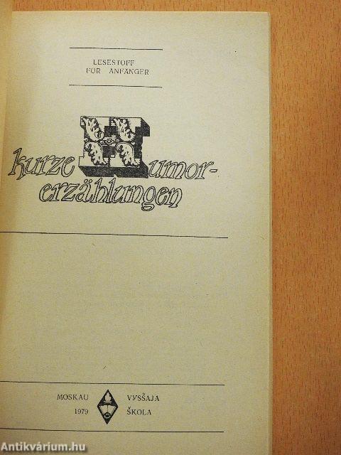 Kurze Humorerzählungen