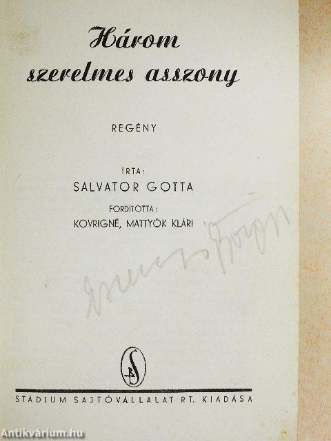 Három szerelmes asszony