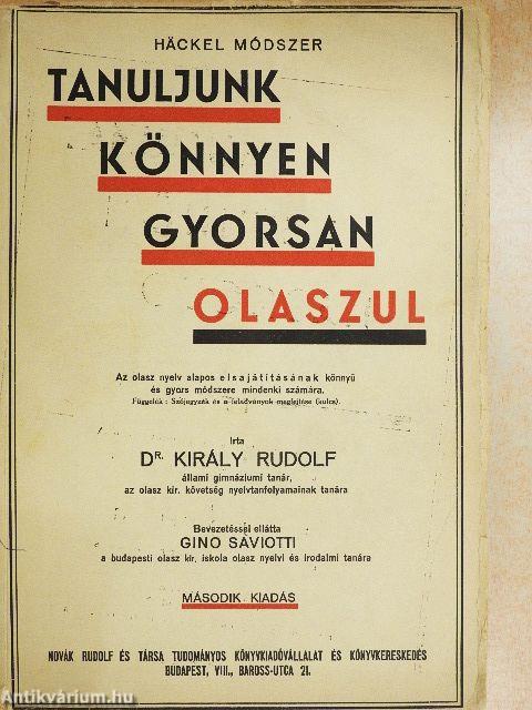 Tanuljunk könnyen, gyorsan olaszul