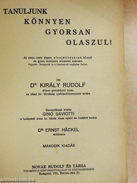 Tanuljunk könnyen, gyorsan olaszul
