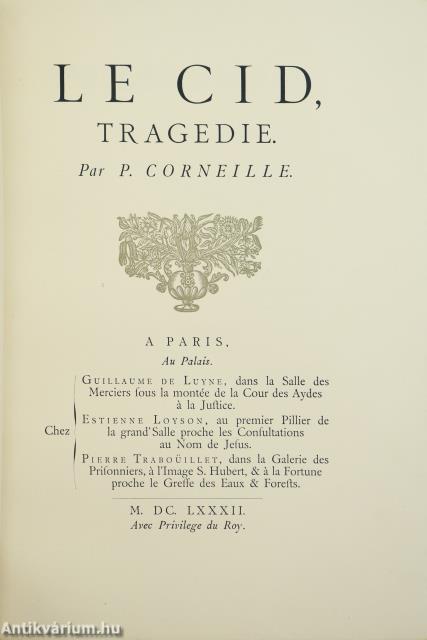 Le Cid (számozott, védődobozos példány)