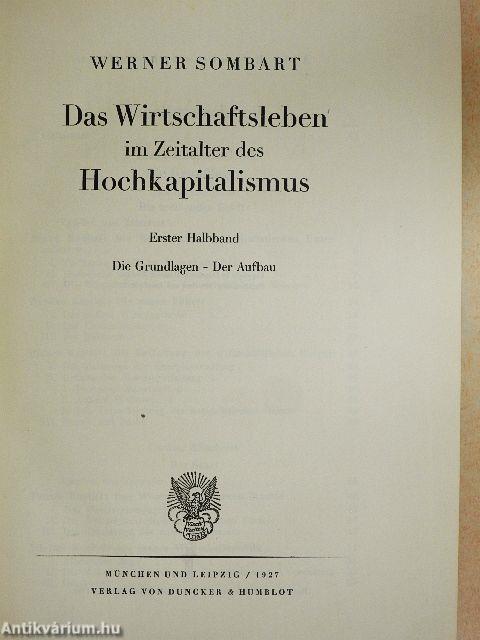 Das Wirtschaftsleben im Zeitalter des Hochkapitalismus 1-2.