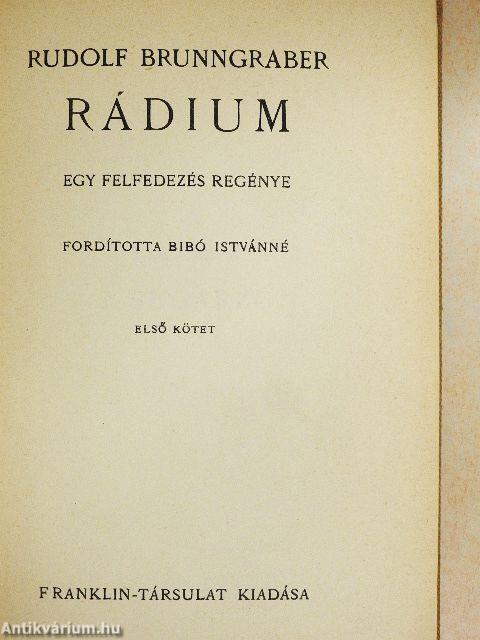 Rádium I-II.