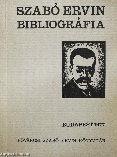Szabó Ervin bibliográfia