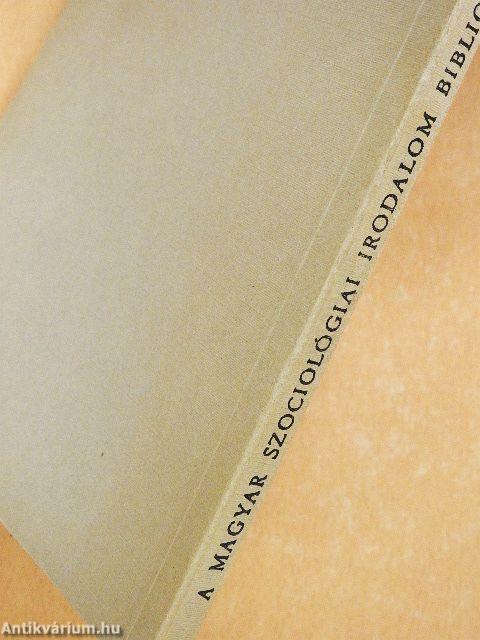 A magyar szociológiai irodalom bibliográfiája 5.