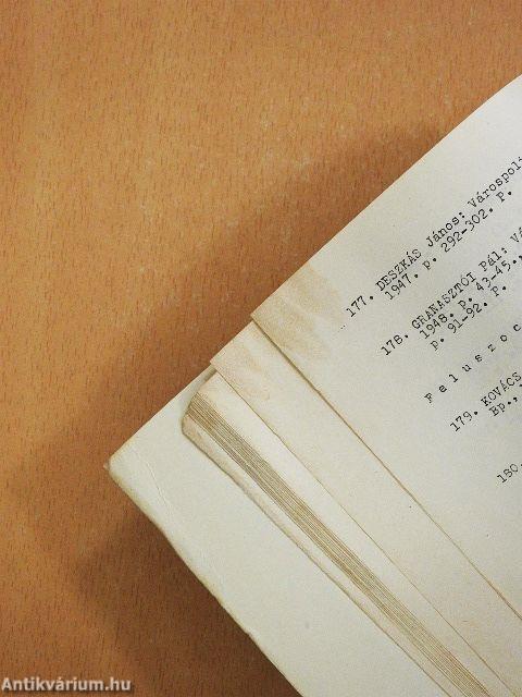 A magyar szociológiai irodalom bibliográfiája 5.