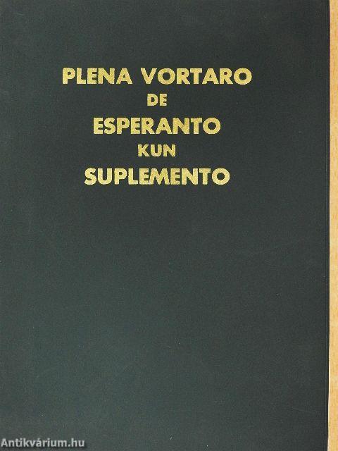 Plena Vortaro de Esperanto kun Suplemento
