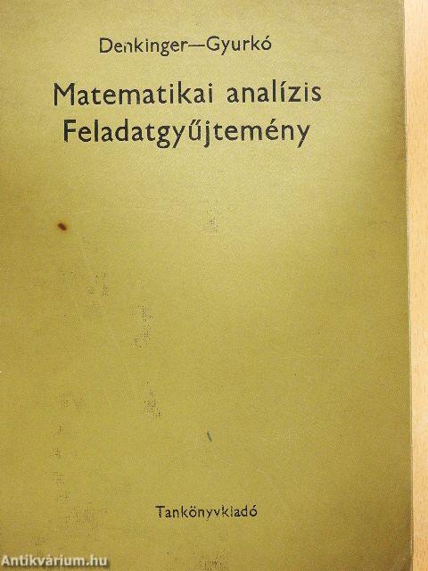 Matematikai analízis feladatgyűjtemény