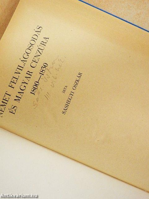 Német felvilágosodás és magyar cenzúra 