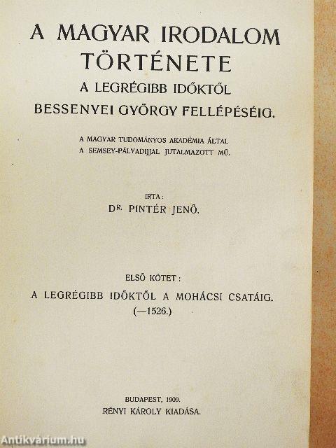 A magyar irodalom története I-II.