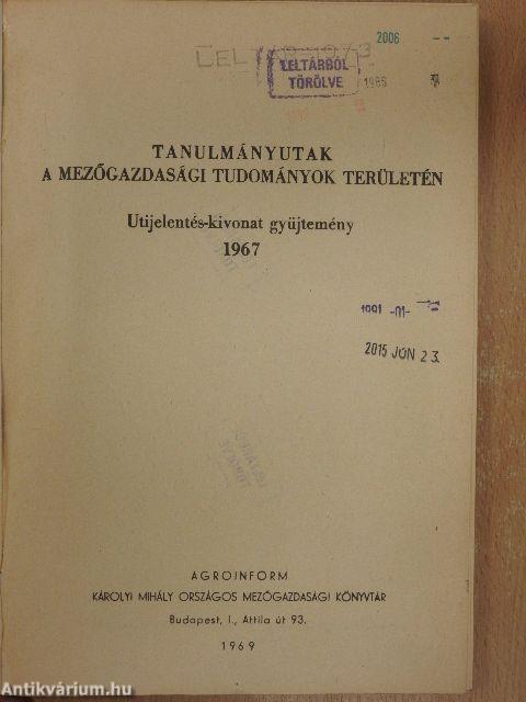 Tanulmányutak a mezőgazdasági tudományok területén