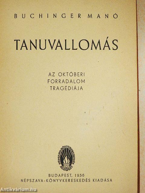 Tanuvallomás