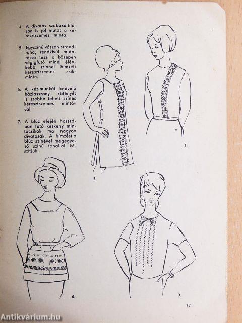 Keresztszemes minták mai alkalmazása