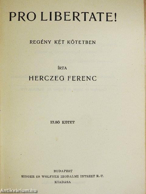 Pro Libertate! I-II.