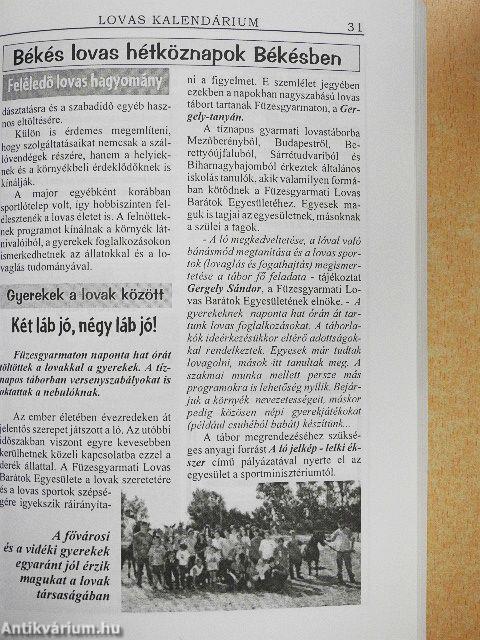 Lovas kalendárium 2003