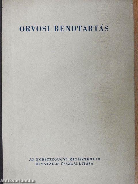 Orvosi rendtartás