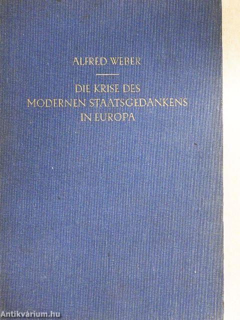 Die Krise des modernen Staatsgedankens in Europa (gótbetűs)