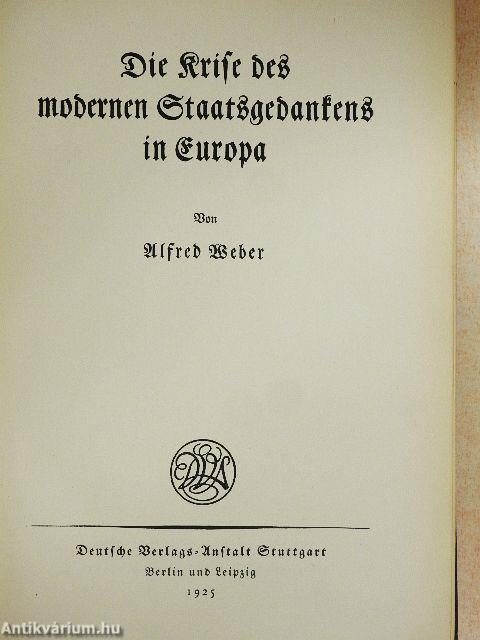 Die Krise des modernen Staatsgedankens in Europa (gótbetűs)