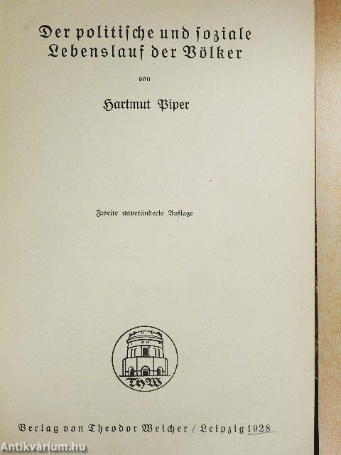 Der politische und soziale Lebenslauf der Völker I-II.(gótbetűs)