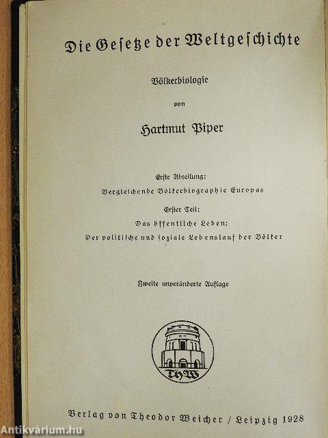 Der politische und soziale Lebenslauf der Völker I-II.(gótbetűs)