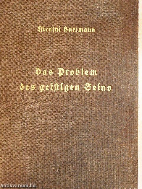 Das Problem des geistigen Seins (gótbetűs)