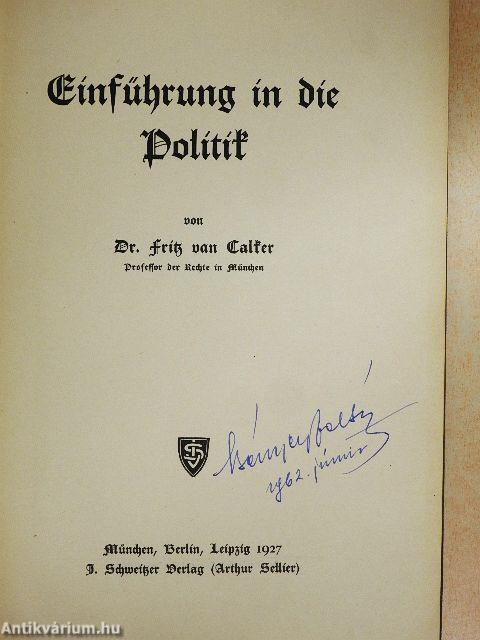 Einführung in die Politik (gótbetűs)