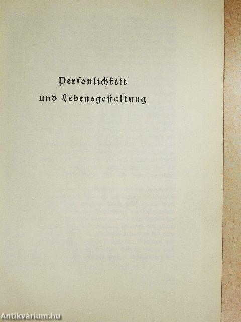 Persönlichkeit und Lebensgestaltung (gótbetűs)