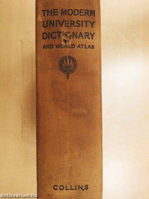 The modern university dictionary and world atlas