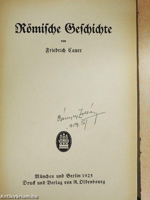 Römische Geschichte (gótbetűs)