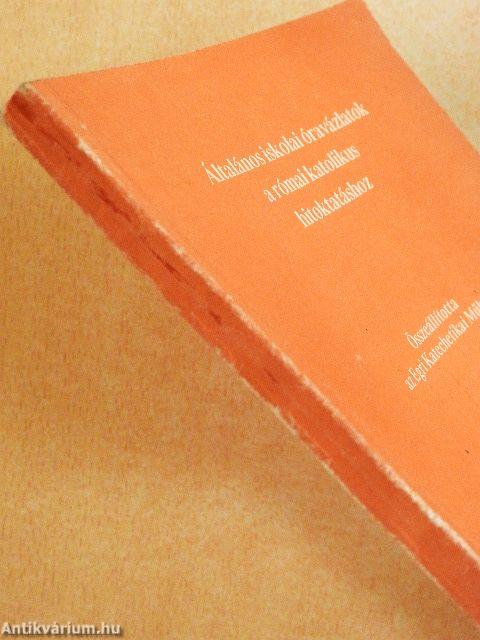 Általános iskolai óravázlatok a római katolikus hitoktatáshoz