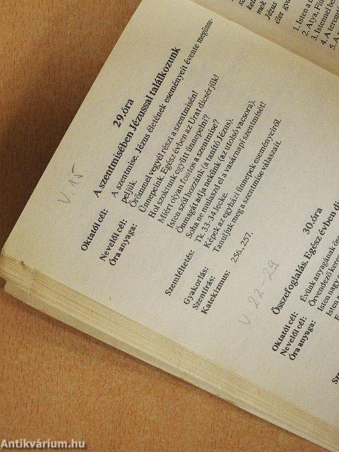 Általános iskolai óravázlatok a római katolikus hitoktatáshoz