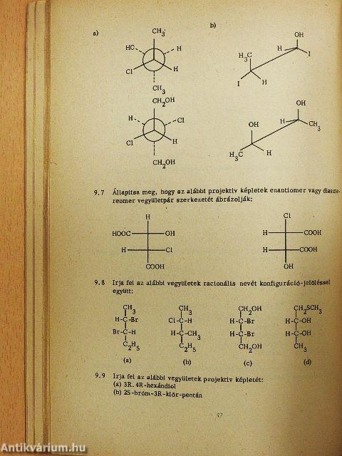 Szerves kémia  - Példatár
