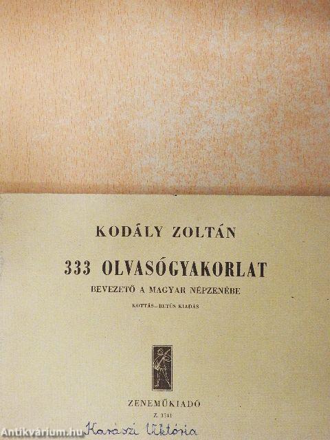 333 olvasógyakorlat