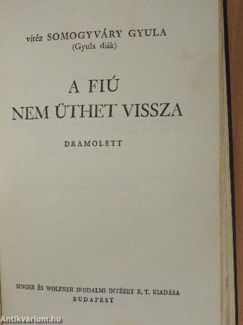 Virrasztó a ködben/Utolsó szárnycsapás/A virágember/A fiú nem üthet vissza