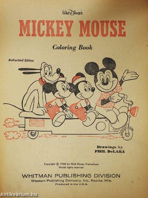 Walt Disney's Mickey Mouse Coloring Book